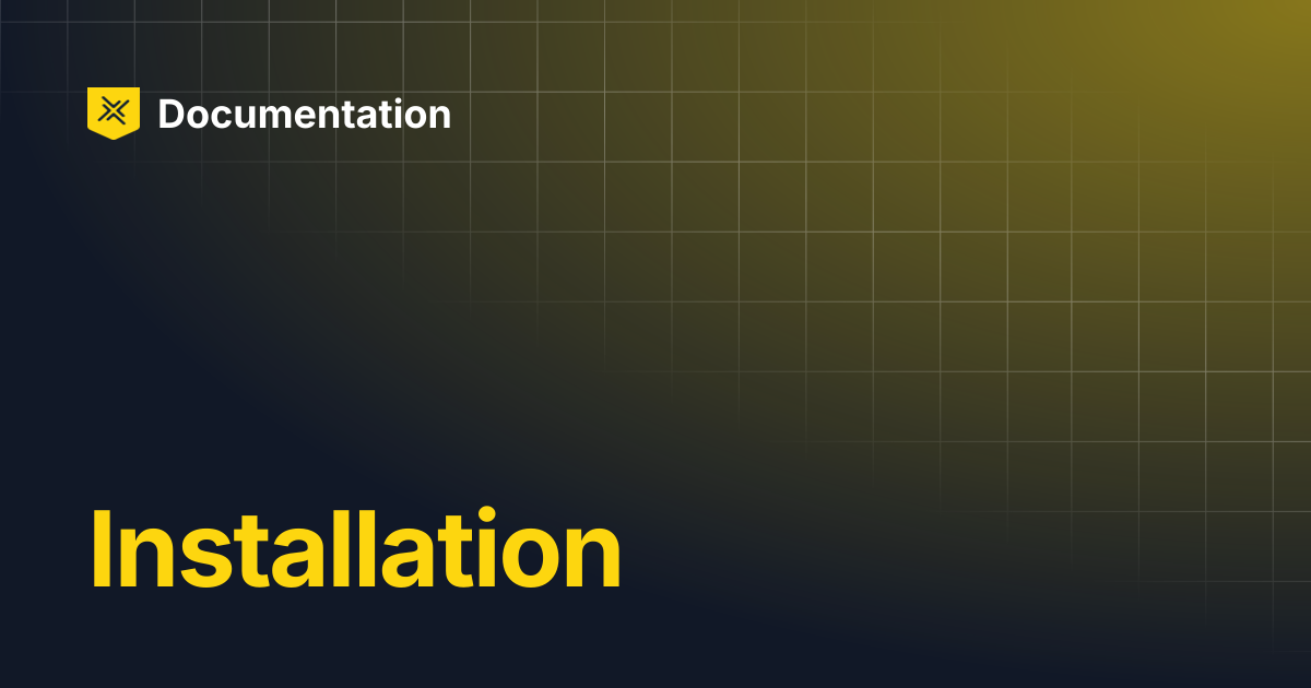 Installation | Documentation